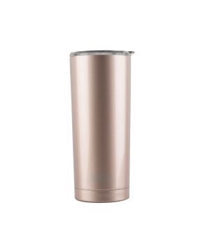 Built 20oz double walled stainless steel water tumbler in rose gold