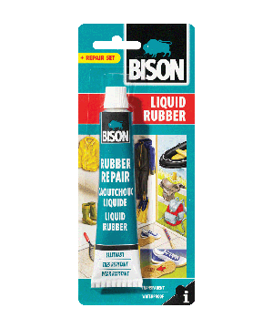 Bison Liquid Rubber Tube Adhesive - 50ml transparent repair paste
