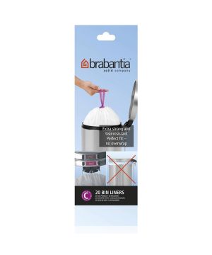 Brabantia Size C 12 Litre Bin Liners Pack of 20