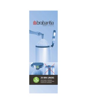 Brabantia 246265 Size G 30 Litre Bin Liners Pack of 20