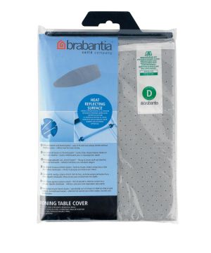 Brabantia 264528 Heat Reflecting Ironing Board Cover Size D 135cm x 45cm in metallised cotton