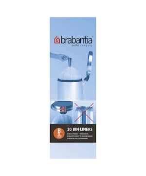 Brabantia (311741) Size B 5 Litre Bin Liners Pack of 20