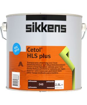 Sikkens Cetol HLS Plus Rosewood 2.5L solvent-borne semi-transparent woodstain with semi-gloss finish