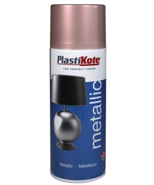 PlastiKote metallic aerosol spray paint in rose gold, 400ml
