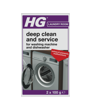 HG washing machine and dishwasher deep clean and service 2 x 100g