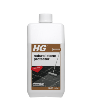 HG 33 Natural Stone Protector 1L liquid polymer emulsion with gloss finish