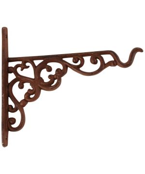 Fallen Fruits BPH28 small cast iron hanging basket hook with decorative curls