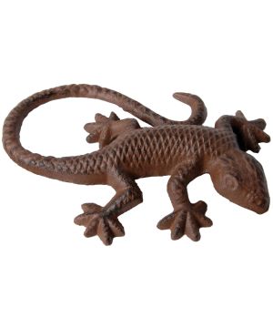 Fallen Fruits TT03 small cast iron lizard with a weathering finish
