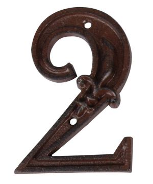 Fallen Fruits DB62-2 Cast Iron House Number - 2