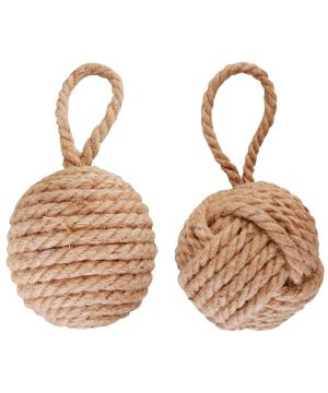 Fallen Fruits LH162 12.8 x 12.8 x 14.2cm maritime rope knot doorstop