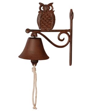 Fallen Fruits TT182 Owl Doorbell 11 x 19 x 22.1 cm cast iron owl doorbell