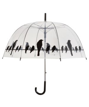 Fallen Fruits TP166 Transparent birds On Wire Umbrella, 83 x 83 x 81.5 cm
