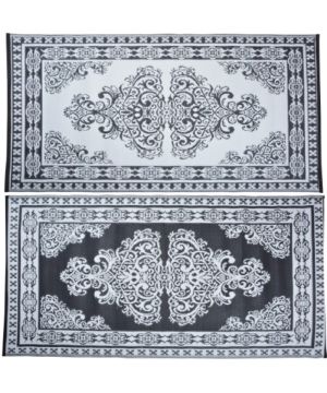 Fallen Fruits OC11 Persian styled reversible garden carpet, 119.5 x 186 x 0.3cm