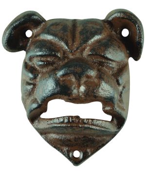 Fallen Fruits TT204 Bulldog Bottle Opener measuring 8.3x3.6x9.1cm