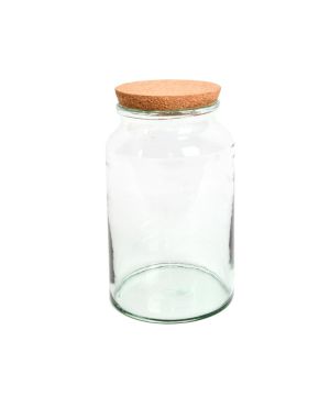 Fallen Fruits AGG69 Half Open Terrarium Bottle Medium 18.5x18.5x32.3 cm glass terrarium bottle