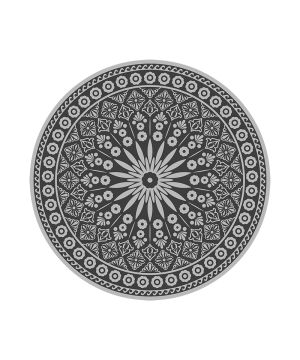 Fallen Fruits OC31 Round Outdoor Carpet, 170.0x170.0x0.4 cm, multi colour