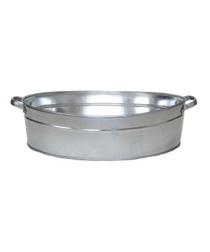 Fallen Fruits OZ70 Large Oval Zinc Tub measuring 59.0 x 45.0 x 14.8cm