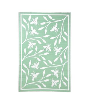 Fallen Fruits BEE007 Bee Print Garden Carpet measuring 122.0x182.0x0.4 cm