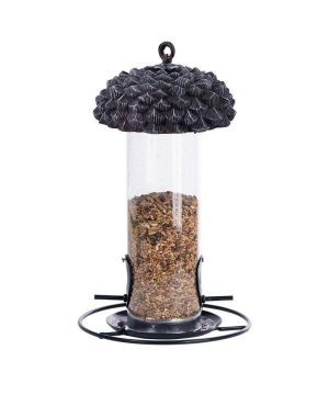Fallen Fruits Acorn Silo Feeder FB533 measuring 16.8x16.8x27.3 cm