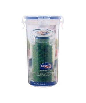 Lock & Lock HPL931L Round Food Storage Container 430ml in natural polypropylene