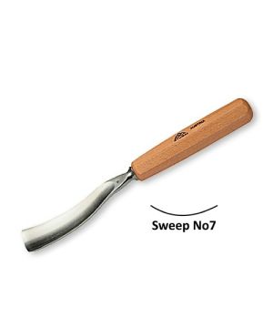 Stubai Bent Carving Gouges No7 Sweep - 20mm