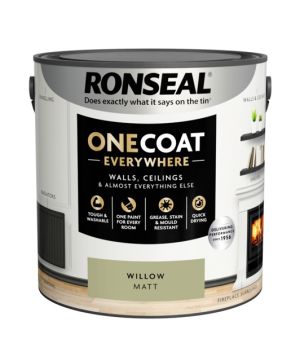 Ronseal One Coat Everywhere Matt Paint - Willow - 2.5L