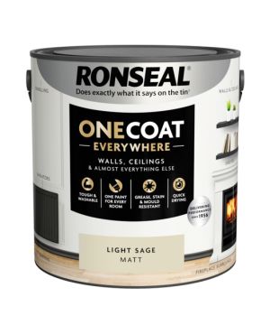 Ronseal One Coat Everywhere Matt Paint Light Sage 2.5L