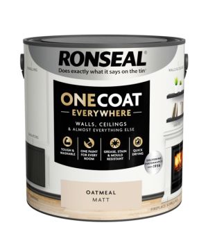 Ronseal One Coat Everywhere Matt Paint - Oatmeal - 2.5L