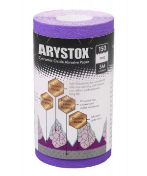Axus Decor Arystox 150 Grit Ceramic Oxide Abrasive Paper 5M roll