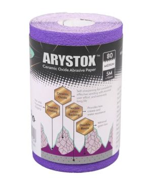 Axus Decor Arystox Ceramic Oxide Abrasive Paper 5M 80 Grit
