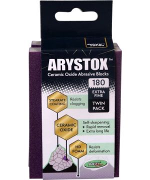 Axus Decor Arystox Ceramic Oxide Abrasive Blocks 180 Grit twin pack in onyx series