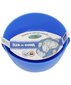 Axus Decor Flex-e-Bowl Blue Series XL flexible silicone mixing bowl in blue