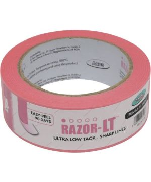 Axus Decor Razor-LT Ultra Low Tack Tape 36mm x 40m roll in pink