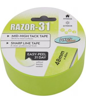 Axus Decor Razor-31 Mid to High Tack Tape 48mm x 40m in lime green