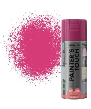 Rust-Oleum Painters Touch 400ml aerosol spray paint in berry pink with smooth gloss finish