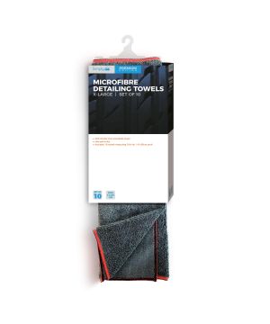 Simply CLE015 Microfibre X-Large Detailing Towels - Set of 10