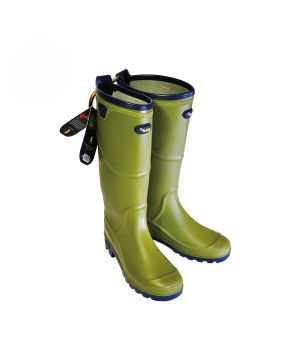 Treadstone Clip Mens Activity Wellington Boots in Green/Navy Size 10