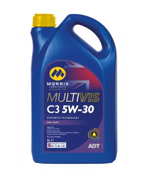 Morris Lubricants CTH005 Multivis ADT C3 5W-30 Engine Oil - 5L