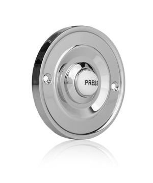 Byron DBW-21075 Wired Built-In Bell Push 2207 - Chrome