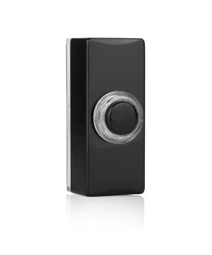 Byron 7720 Wired Surface Mounted Bell Push in black