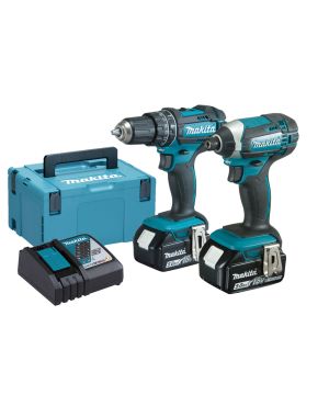Makita DLX2131TJ 18V LXT Combi Drill and Impact Driver Combo Kit