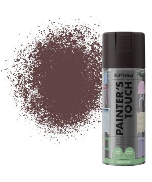 Rust-Oleum Painters Touch 400ml aerosol spray paint in espresso with a satin finish