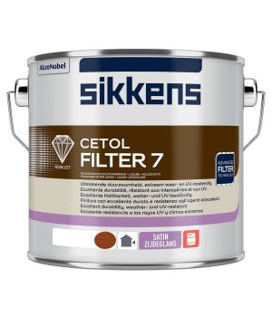 Sikkens Cetol Filter 7 Teak 2.5L solvent-borne woodstain with a satin finish