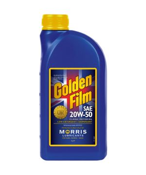 Morris Lubricants GFM001 Golden Film SAE 20w-50 Classic Motor Oil 1L