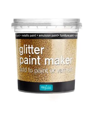 Polyvine Glitter Paint Maker Gold 75g specialist glitter additive