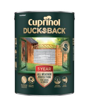 Cuprinol 5 year Ducksback timbercare in Herring Grey, 5L