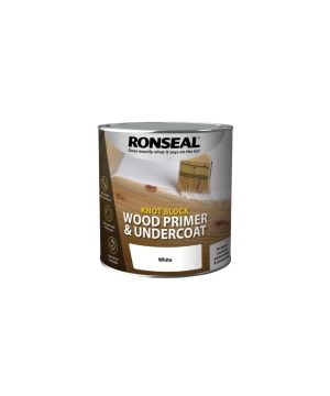 Ronseal Knot Block Wood Primer and Undercoat, 250ml white specialist paint