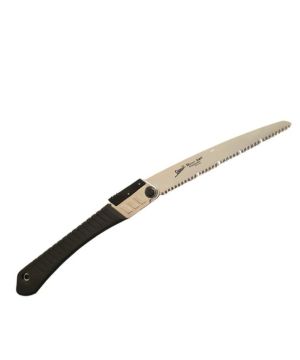 Shogun L-240 Japanese Mighty Folding Pruning Saw 240mm with chrome-plated steel chassis and rubber grip