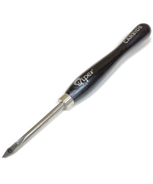 Charnwood M2042T carbide tipped scraper tool with a diamond detail point, 120mm blade and 220mm handle