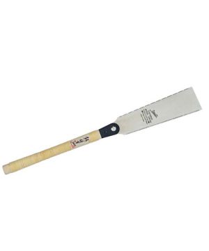 Shogun MC2424H 240mm Japanese Ryoba double edged saw with nickel plated blade and rattan wrapped paulownia wooden handle